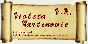 Violeta Martinović vizit kartica
